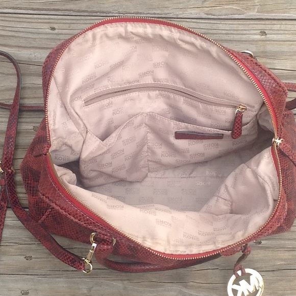 MICHAEL Michael Kors Bags Michael Kors Snake Embossed Large Bag